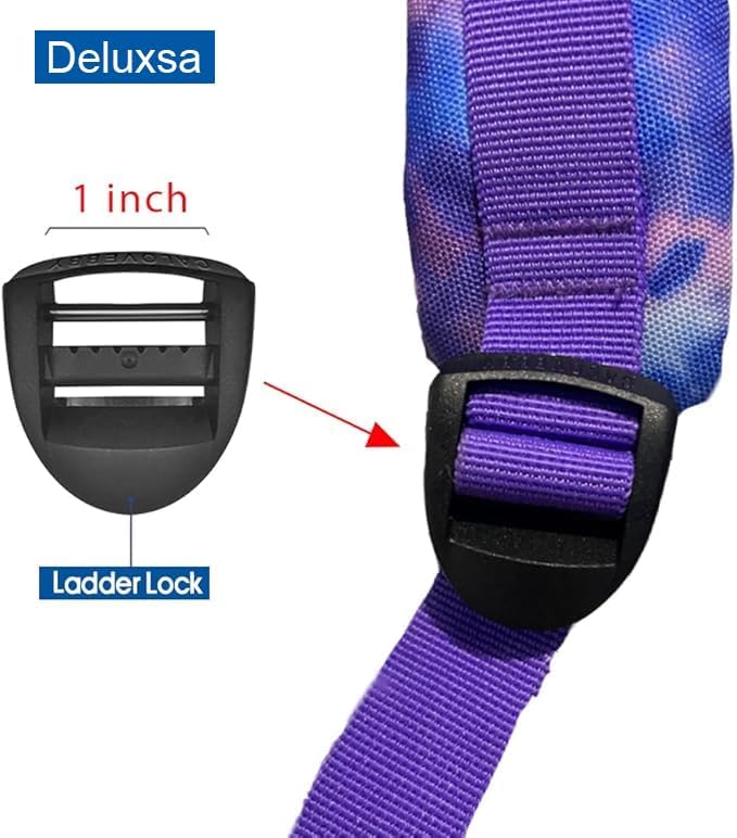 Deluxsa 1 inch Plastic Ladder Slider adjustable lock Buckles,Tri-glide Slide Clips,Replacement for Belt backpack strap - Image 3
